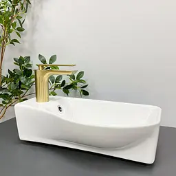 Умивальник VBI Fermo R white підвісний VBI-015606, Білий - мініатюра 3