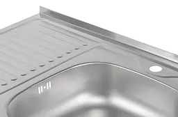 Мийка кухонна Brinex 6080-R 0.6 мм, накладна BRIN6080RSAT06 - мініатюра 5