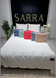 Комплект постільної білизни SARRA Двоспальний з простирадлом на резинці 160х200+30 см Haki ранфорс TC303375982 - мініатюра 3
