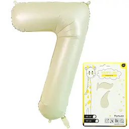 Кулька фольгована цифра 7 491907 Білий shop (5550000334988)
