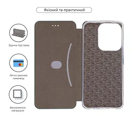 Чехол-книжка для Xiaomi Redmi 15C 4G Poco C85 4G, G-Case, зеленый, кожаный чехол-книжка из экокожи (PU) и TPU, с магнитом, с подставкой и вместительным кардхолдером, противоударный, защита всего корпуса, ArmorStandart (ARM87097) - мініатюра 3