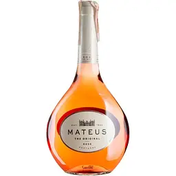 Набір вино Sogrape Vinhos Mateus Rose рожеве напівсухе 0.75 л + вино Sogrape Vinhos Mateus Rose рожеве напівсухе 0.25 л - мініатюра 2