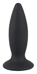 Анальна пробка Black Velvets Rechargeable Plug M 12.5 см (чорний)