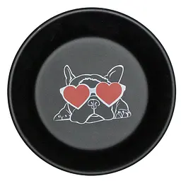 Миска для собак Croci Bulldog Lovers метал з мордочкою, 0,4 л
