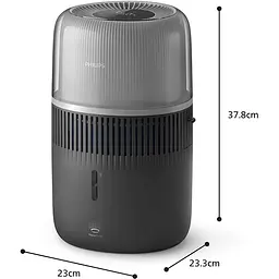 Зволожувач повітря Philips Series 5001 традиційне зволоження 56 м2 темно-сіний (HU5710/03) - мініатюра 6