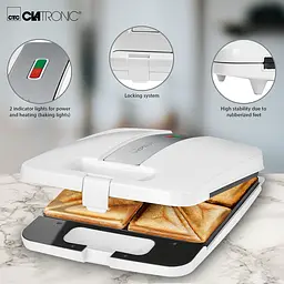 Сендвічниця CLATRONIC ST 3629 White - мініатюра 3