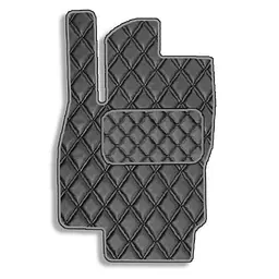 Килимок водія для Volkswagen Passat B8 2014-2019 Екошкіра с подпятником 1 шт (Rombus)