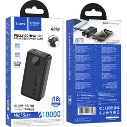Зовнішній акумулятор Hoco Q27B Jewel 10000mAh 22.5W Black [123254] - мініатюра 7