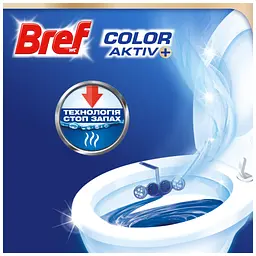 Туалетний блок Bref Кольорова вода Квіткова свіжість 4х50 г (9000101530667/9000101854282) - мініатюра 3