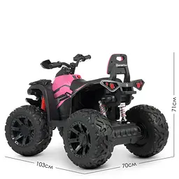 Дитячий електроквадроцикл Bambi Racer M 4795EBLR-8 до 30 кг - мініатюра 6