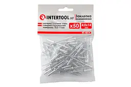Витяжні заклепки з плоскою головкою Intertool 4.0 х 14 мм (в упаковці 50 шт.) - мініатюра 3