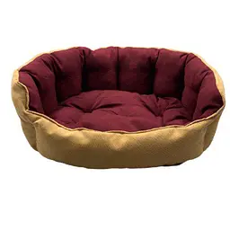 Лежанка AnimAll Royal DeLuxe M ORANGE для собак та котів помаранчева 53×47×21 см