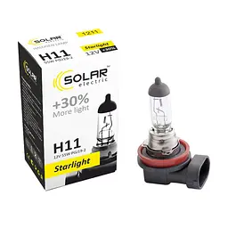Галогенова лампа Solar H11 12V 55W Starlight +30%(1211)
