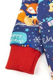 Трикотажний чоловічок з начосом та різдвяним малюнком Christmas toys - мініатюра 4