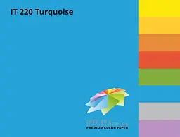 Папір кольоровий А4 160 г/м інтенсив Spectra Color Turquoise 220 синій поштучно