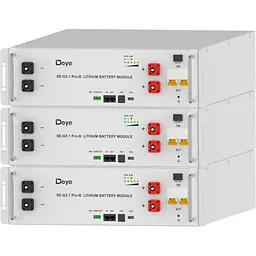 Комплект акумуляторів Deye LiFePO4 48 В (51.2 В/100 А·год/5120 Вт·год) 3 шт. (SE-G5.1Pro-B) [176587]