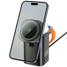 БЗП Hoco CQ20A Clever 6in1 PD65W Black - мініатюра 3