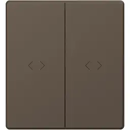 Вимикач двоклавішний проміжний мокко VIDEX NOTA (VF-NT-SW2I-BR) 