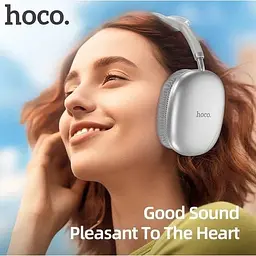 Бездротові навушники Hoco w55 Pleasing BT headphones біло сірі (White Silver) - мініатюра 4