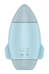 Вакуумний стимулятор клітора з вібрацією Satisfyer Mission Control блакитний - мініатюра 4