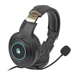 Навушники Bloody G220 Black, 2 x Mini jack (3.5 мм) + USB (підсвічування) A4Tech teh0027958