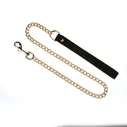 Нашийник з повідцем Liebe Seele Boudoir Amor Collar with Leash Black, три кільця - мініатюра 8