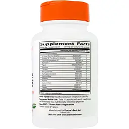 Травні ферменти Doctor's Best Digestive Enzymes вегетаріанські 90 капсул - мініатюра 2
