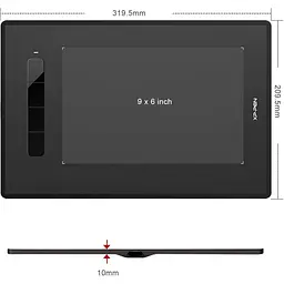 Графічний планшет XP-Pen Star G960S Plus Black [104161] - мініатюра 3