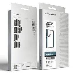Чехол для Samsung Galaxy S24 Ultra 5G (SM-S928), UNIT2, серый, ударопрочный, прозрачный противоударный чехол-накладка из TPU и поликарбоната (PC), с защитными бортиками, защита всего корпуса от ударов и царапин, ArmorStandart (ARM74823) - мініатюра 2