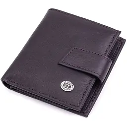 Компактний жіночий гаманець із натуральної шкіри ST Leather 22855 коричневий
