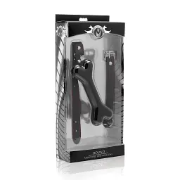 Силіконовий кляп кісточка Master Series Dog Bone Gag, 15.4 см, чорний - мініатюра 4