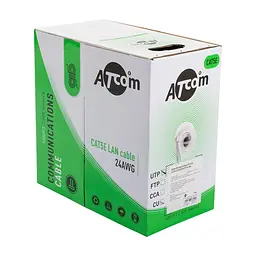 Кабель мережевий Atcom UTP cat.5e, CU, 0.5 мм 305 м (3800) - мініатюра 2