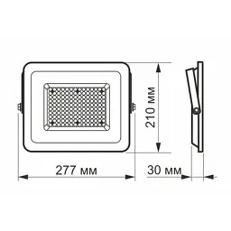 Прожектор Videx LED F2e 100W 5000K (VL-F2e-1005W) - мініатюра 3