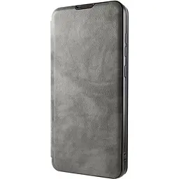 Шкіряний чохол-книжка Epik Belora для Samsung Galaxy A22 4G Gray - мініатюра 3