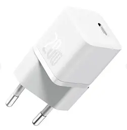Мережевий зарядний пристрій Baseus GaN5 Fast Charger(mini) 1C 20W EU Білий
