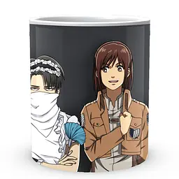 Кухоль GeekLand Атака Титанів Attack on Titan Леві Аккерман на правоохоронці AT.02.69 330 мл білий - мініатюра 2