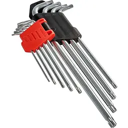 Набір шестигранних ключів Vitals Master Torx подовжених Т10-Т50, 9 шт. (189339) - мініатюра 3