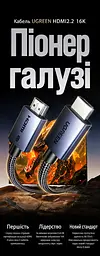 Кабель HDMI UGREEN HD186 2.2 16K 60 Гц 2 м чорний (65900) - мініатюра 12