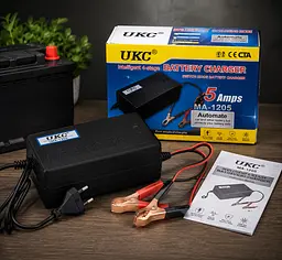 Зарядний пристрій BATTERY CHARGER 5A MA-1205 / Зарядний пристрій автомобільного акумулятора UKC MA-1205 12 V 5A - мініатюра 4