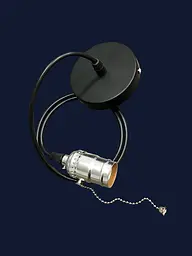 Підвісний світильник Levistella AMP35004-1, E27, чорний матовий, 1 метр, сучасний стиль для дому - мініатюра 2