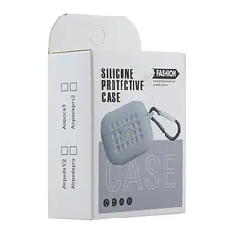 Футляр із карабіном Fashion Silicone Case Airpods 3 Grey (35264_3345616) - мініатюра 2