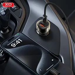 Автомобільне зарядне пристрій XO CC60 Smart прозрачний Car Charger A30W+C30W/Simultaneous 60W - мініатюра 6