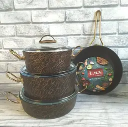 Набір посуду O.M.S. Collection 3036 Bronze 7 предметів - мініатюра 1