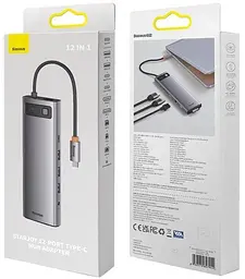 Хаб розгалужувач Baseus Metal Gleam 12-in-1 (WKWG020213) - мініатюра 7