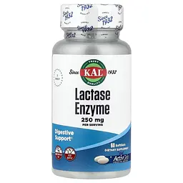 Амінокислота Lactase Enzyme 250 mg, 60 капсул KAL vit0003870
