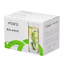 Набір високих склянок Krosno Balance скло 300 мл 6 шт. (788234) - мініатюра 3