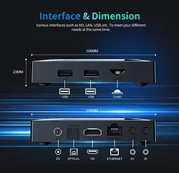 Смарт-ТВ-приставка SmartTV X96 M-200 Android 14 4/32 Гб 4K UltraHD - мініатюра 6