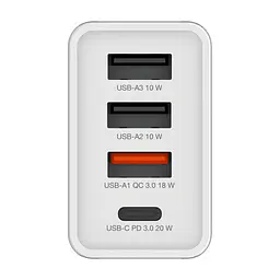 Зарядний пристрій Verbatim USB 30W PD3.0 4-ports white (49701) - мініатюра 3