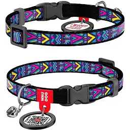 Нашийник для котів Waudog Nylon Інді з QR паспортом 20-30х1 см - мініатюра 3
