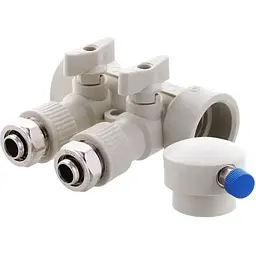Колектор розподільний Koer 2-way з фітингом K0190.Pro - 40x20 PPR KP2555